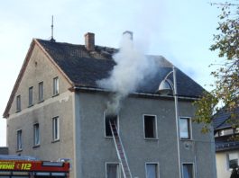 Küchenbrand in Colditz