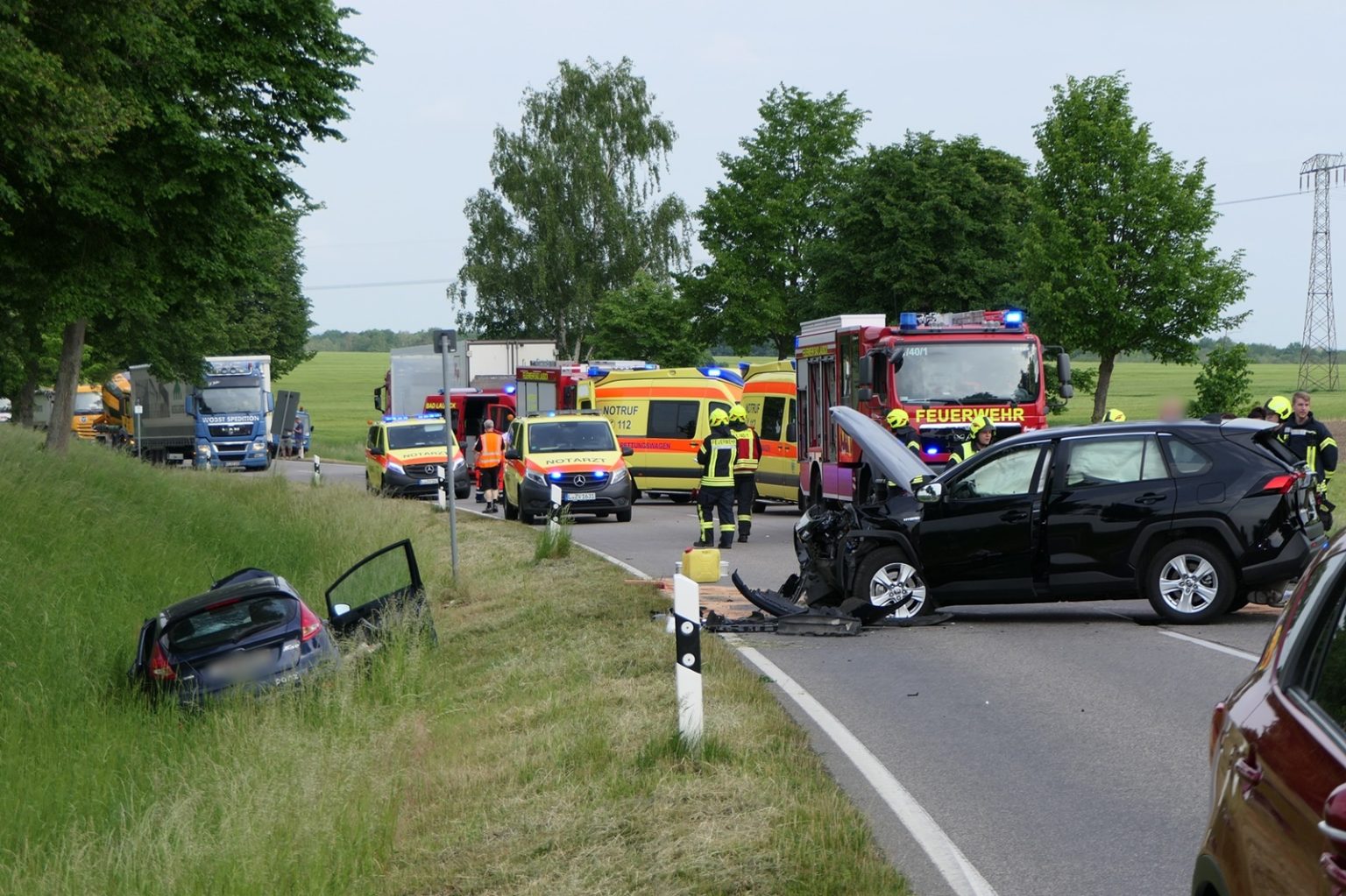 Nach Überholversuch: Schwerer Unfall Bei Bad Lausick | Medienportal Grimma