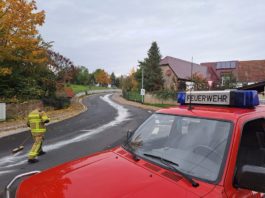 Ölspureinsatz in Göttwitz Foto: FFW Mutzschen