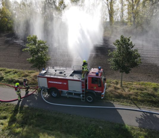 Waldbrandübung Bockelwitzer See