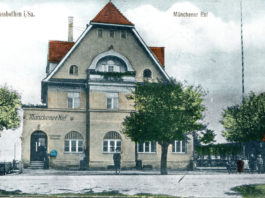 Foto: Ehemaliger Münchener Hof in Großbothen um 1910.© Postkarte aus dem Archiv des Heimatvereines Großbothen