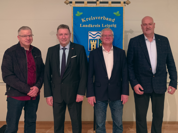 v.l.n.r: René Opolka, Edgar Naujok, Ulrich Oehme, Jörg Dornau Foto: AFD Kreisverband Landkreis Leipzig