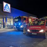 Brand im ALDI-Markt in Groitzsch Foto: Feuerwehr