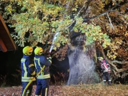 Die Colditzer Floriansjünger löschten den Brand