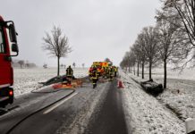 Schwerer Unfall auf S49 zwischen Buchheim und Ebersbach