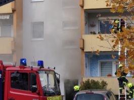 Am Mittwoch kam es in der Lessingstraße zu einem Großeinsatz von Feuerwehr, Polizei und Rettungsdienst. Fotos: Sören Müller