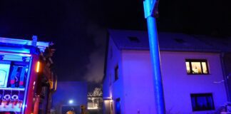 Brandeinsatz in Böhlen: Feuerwehr löscht Gewächshaus