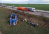 Der Sattelzug war am Mittwoch auf der A14 verunglückt