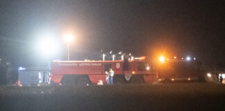 Blockade am Flughafen Leipzig/Halle