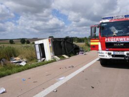 Auf der A14 kam es am Samstag zu einem Verkehrsunfall