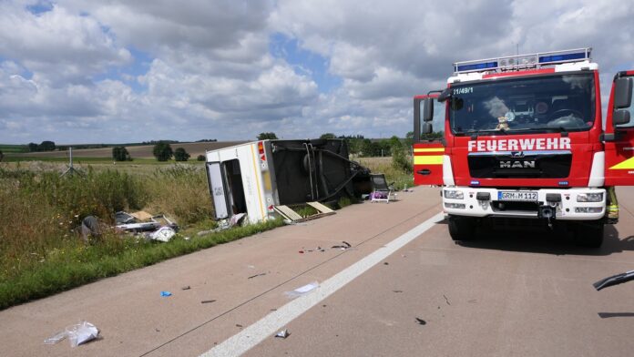 Auf der A14 kam es am Samstag zu einem Verkehrsunfall