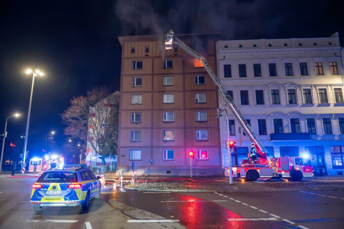 Wohnungsbrand in Leipzig