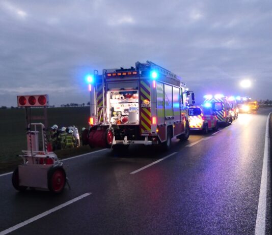 Unfall auf S36 bei Grimma