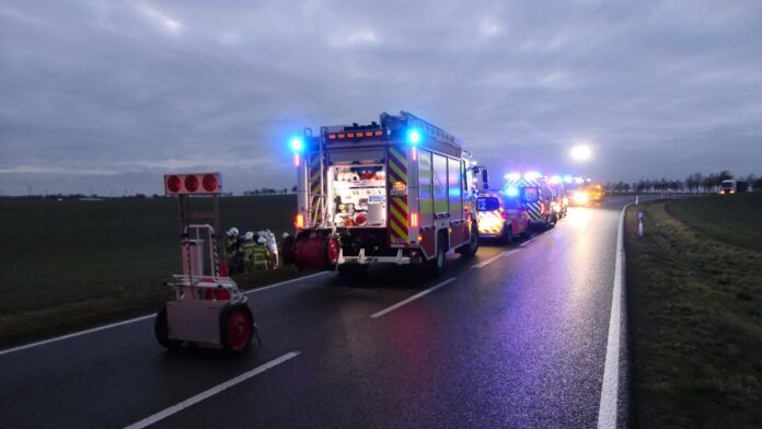 Unfall auf S36 bei Grimma