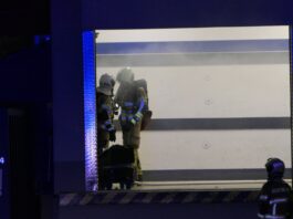 Feuerwehreinsatz im Lidl-Markt in Grimma