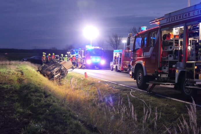 Schwerer Unfall zwischen Köhra und Belgershain Fotos: Sören Müller