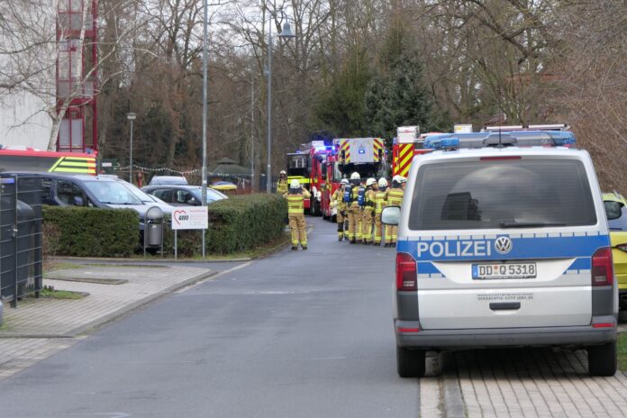 Feuerwehreinsatz in der Stecknadelallee Fotos: Sören Müller