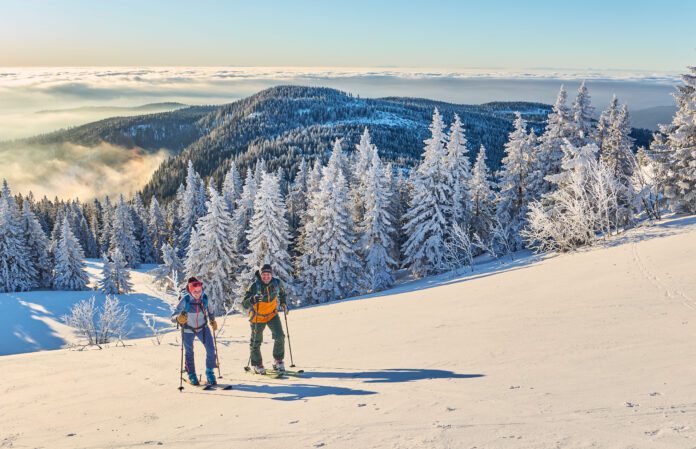 Ist der Aufstieg geschafft, wird man mit einem atemberaubenden Blick belohnt. Foto: DJD/Ferienregion Nationalpark Bayerischer Wald/woidlife photography