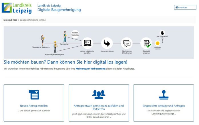 Portal Online-Baugenehmigung Landkreis Leipzig. Foto: Landkreis Leipzig