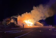 Großbrand in Trebsen: Feuerwehr stundenlang im Einsatz