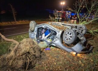Opel überschlägt sich in Straßengraben – Fahrer stirbt noch am Unfallort