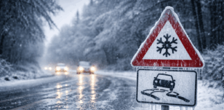 Unwettergefahr: Schnee und gefrierender Regen am Montag erwartet Schnee und Glätte