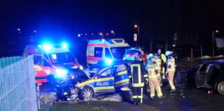 Frontalzusammenstoß nach Verfolgungsfahrt: Drei Verletzte in Dürrweitzschen