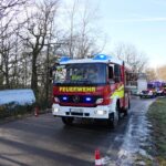 Transporter verunglückt auf Bahrener Straße – Straßenglätte als Ursache