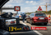 134 km/h im Baustellenbereich: Polizei stoppt Raser