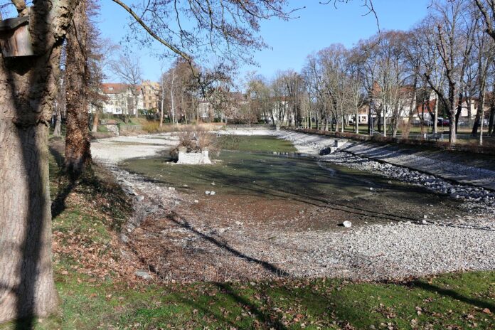 Der Schwanenteich in Grimma wird saniert