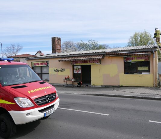 Brand im Asia Imbiss