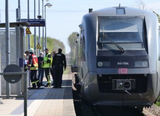 Feuerwehreinsatz am Otterwischer Bahnhof