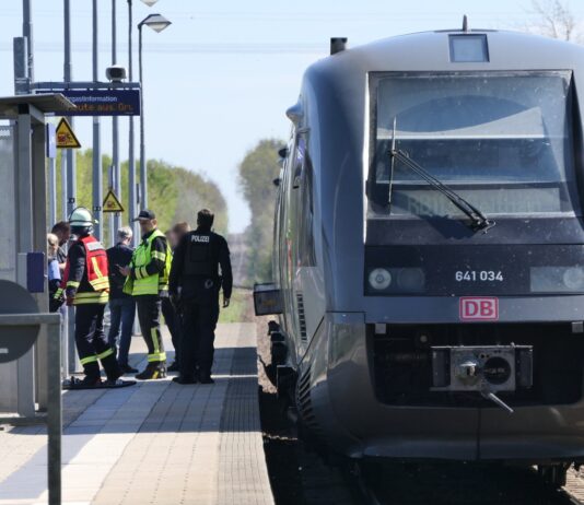 Feuerwehreinsatz am Otterwischer Bahnhof