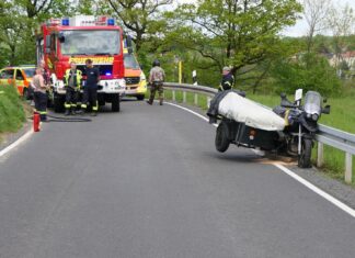 Motorradunfall bei Colditz