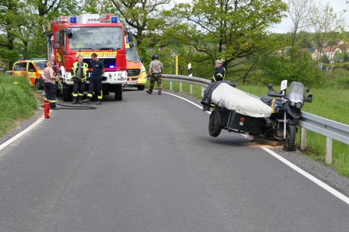Motorradunfall bei Colditz