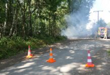 Flächenbrand bei den Tongruben: Feuerwehr verhindert größere Ausbreitung