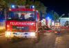 Großbrand auf Baumarktgelände in Markkleeberg