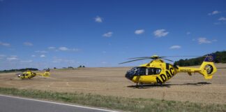 Schwerer Unfall zwischen Klinga und Großsteinberg: Zwei Rettungshubschrauber im Einsatz