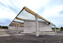 Richtfest zum Bau des neuen E-Bus-Depots in Zwenkau