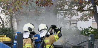 Containerbrand in Grimma-West sorgt für Feuerwehreinsatz
