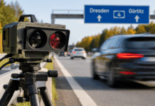 A4 bei Burkau: Fast 100 Fahrer zu schnell – Spitzenreiter mit 139 km/h Autobahn-Blitzer Richtung Dresden und Görlitz Foto: KI generiert