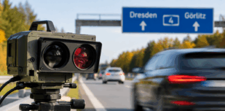 Autobahn-Blitzer Richtung Dresden und Görlitz Foto: KI generiert