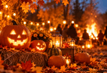 Gemütliches Herbstfest mit Kürbislaternen