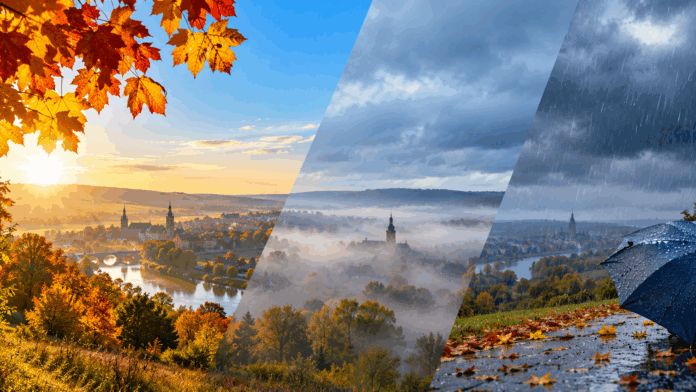Herbstlandschaft im Wetterwechsel