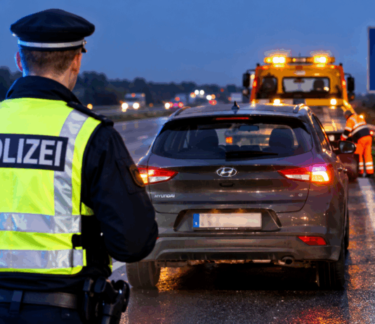 Polizeieinsatz bei Panne auf der Autobahn