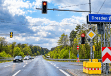 Ampelanlage A14 Abfahrt Naunhof