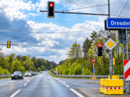 Ampelanlage A14 Abfahrt Naunhof
