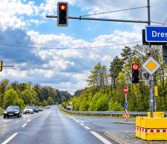 Ampelanlage A14 Abfahrt Naunhof