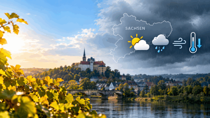 Wetterwechsel über Sachsen_ Sonne und Regen